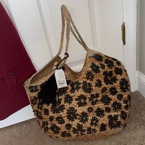 Time and Tru Jute Tote